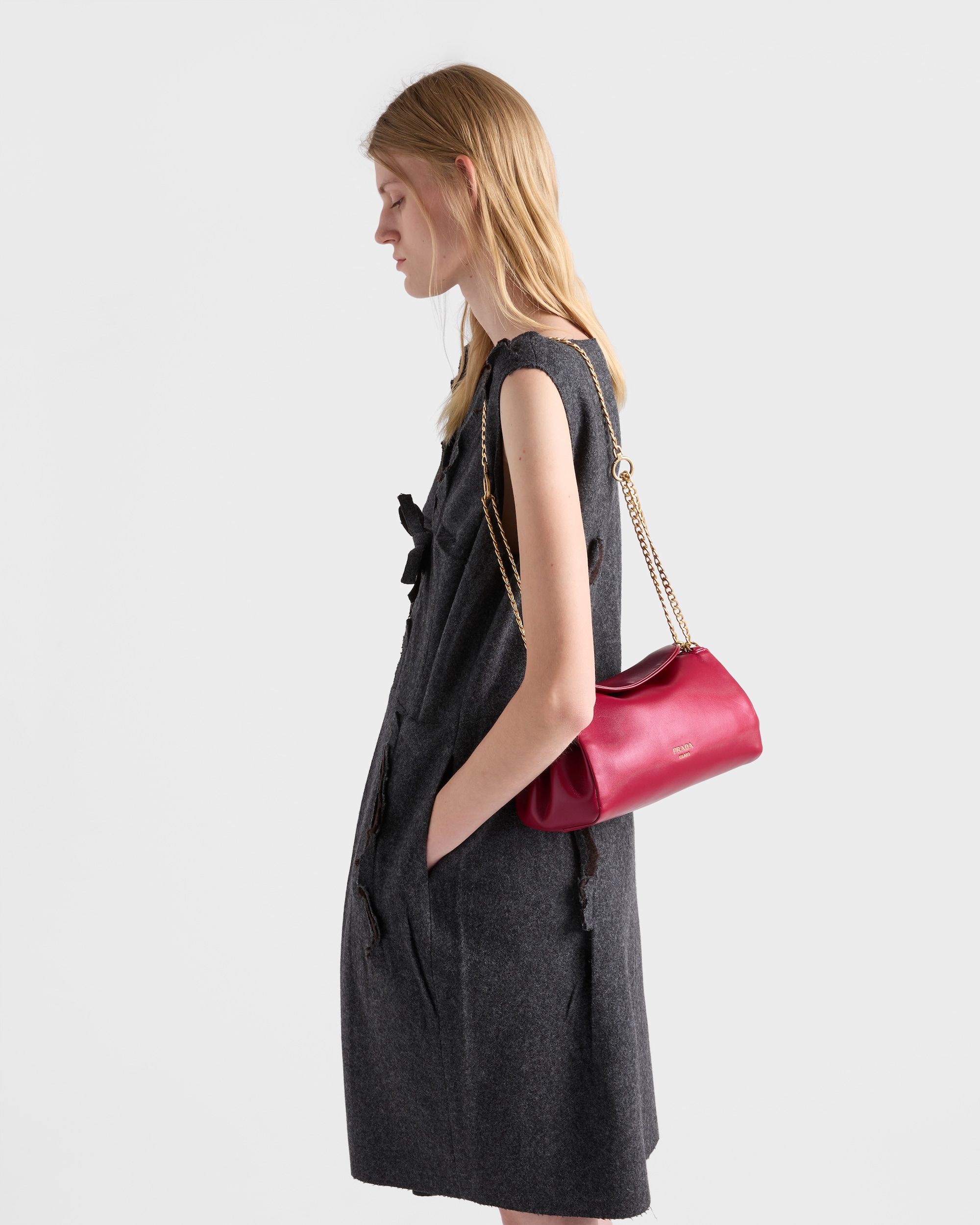 Small Prada Tumulte nappa leather bag - Image 2